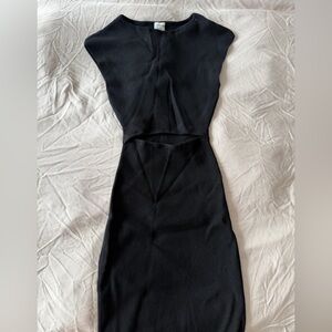 Wilfred Elegant Black Mini Dress